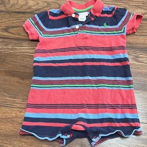 Ralph Lauren stripe onesie